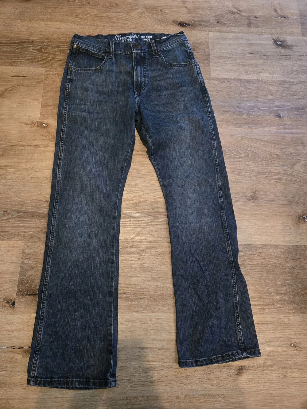Wrangler Men’s Bootcut Jeans - Dark Indigo Blue